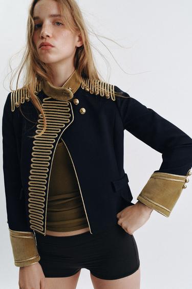 ZW COLLECTION LIMITED EDITION FIREMAN CLASP JACKET - Dark navy by Zara - Image 4