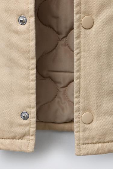 PADDED LINING JACKET - Ecru by Zara - Image 6