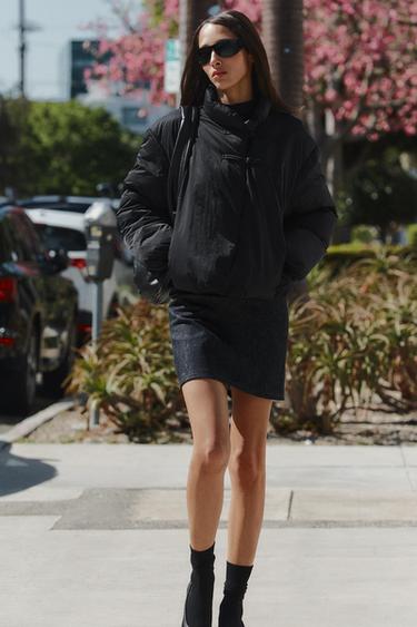 WATER-REPELLENT SHORT ANORAK WITH FROG FASTENING — Black 1