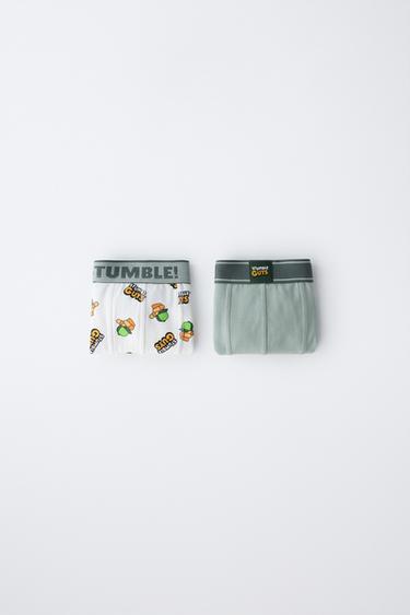 AGES 6-14 / 2-PACK OF STUMBLE GUYS ™ © SCOPELY BOXERS - Green by Zara