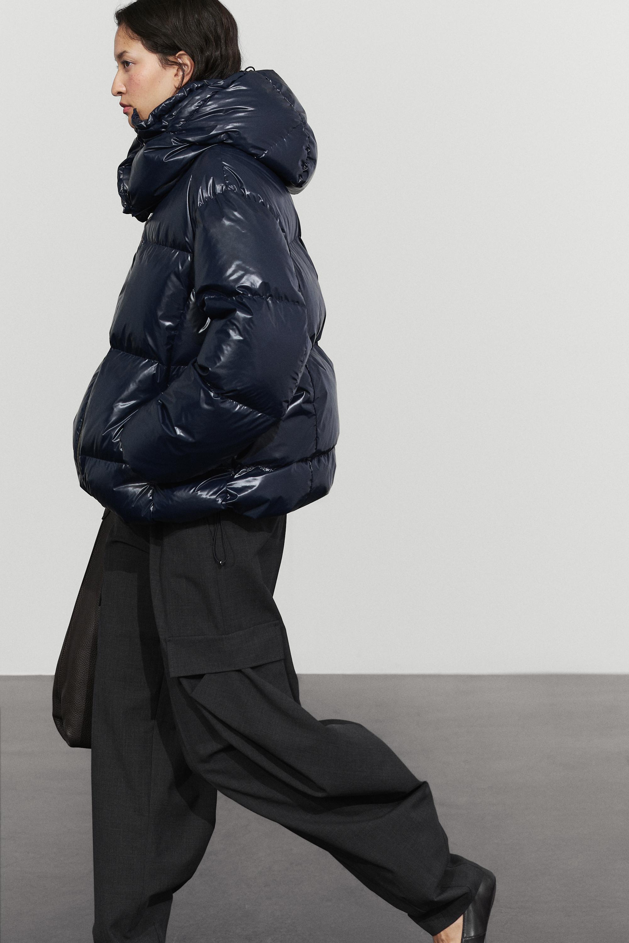 Shiny down jacket