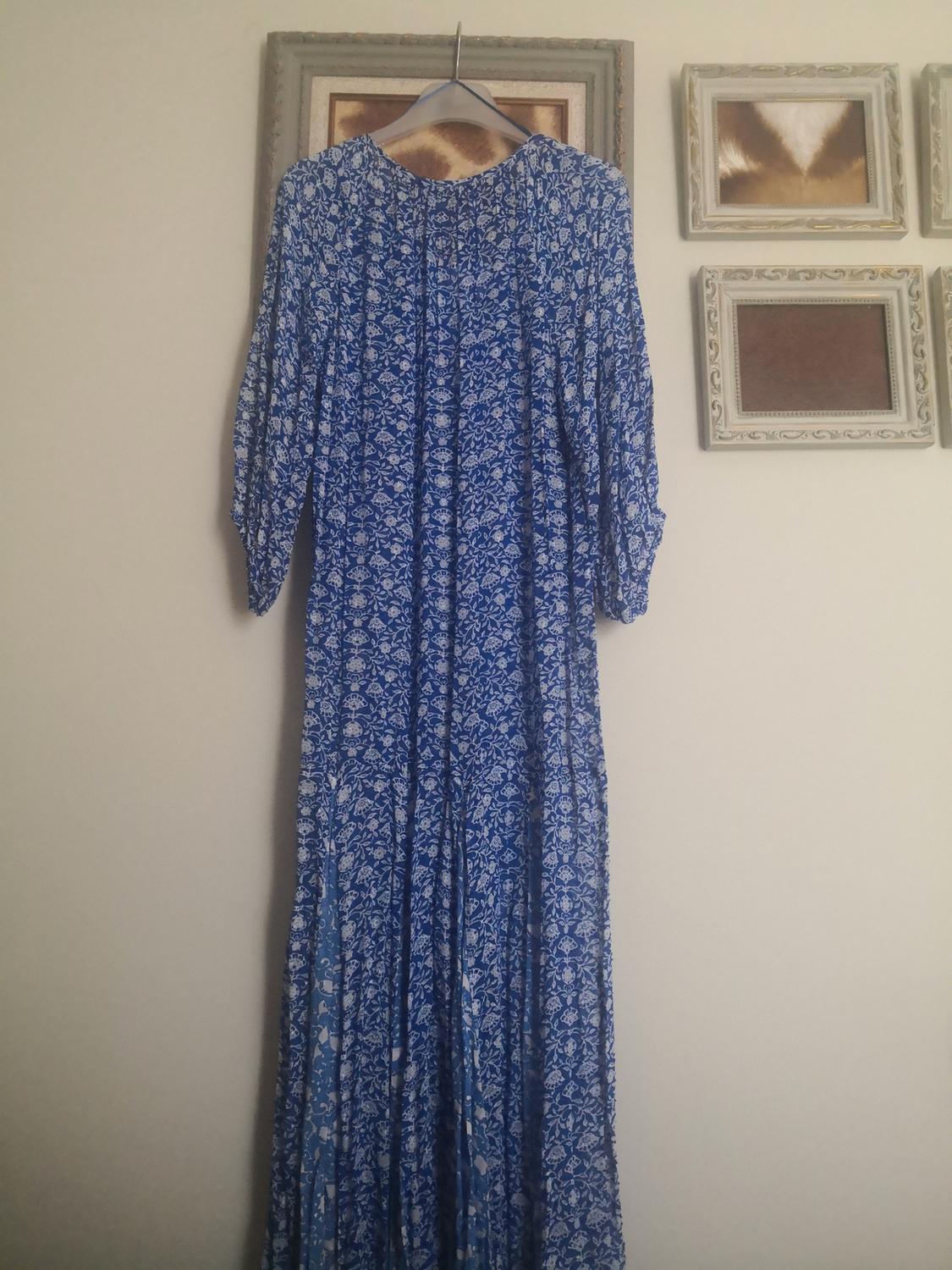 DOTTED MESH PRINTED MIDI DRESS - Image 5