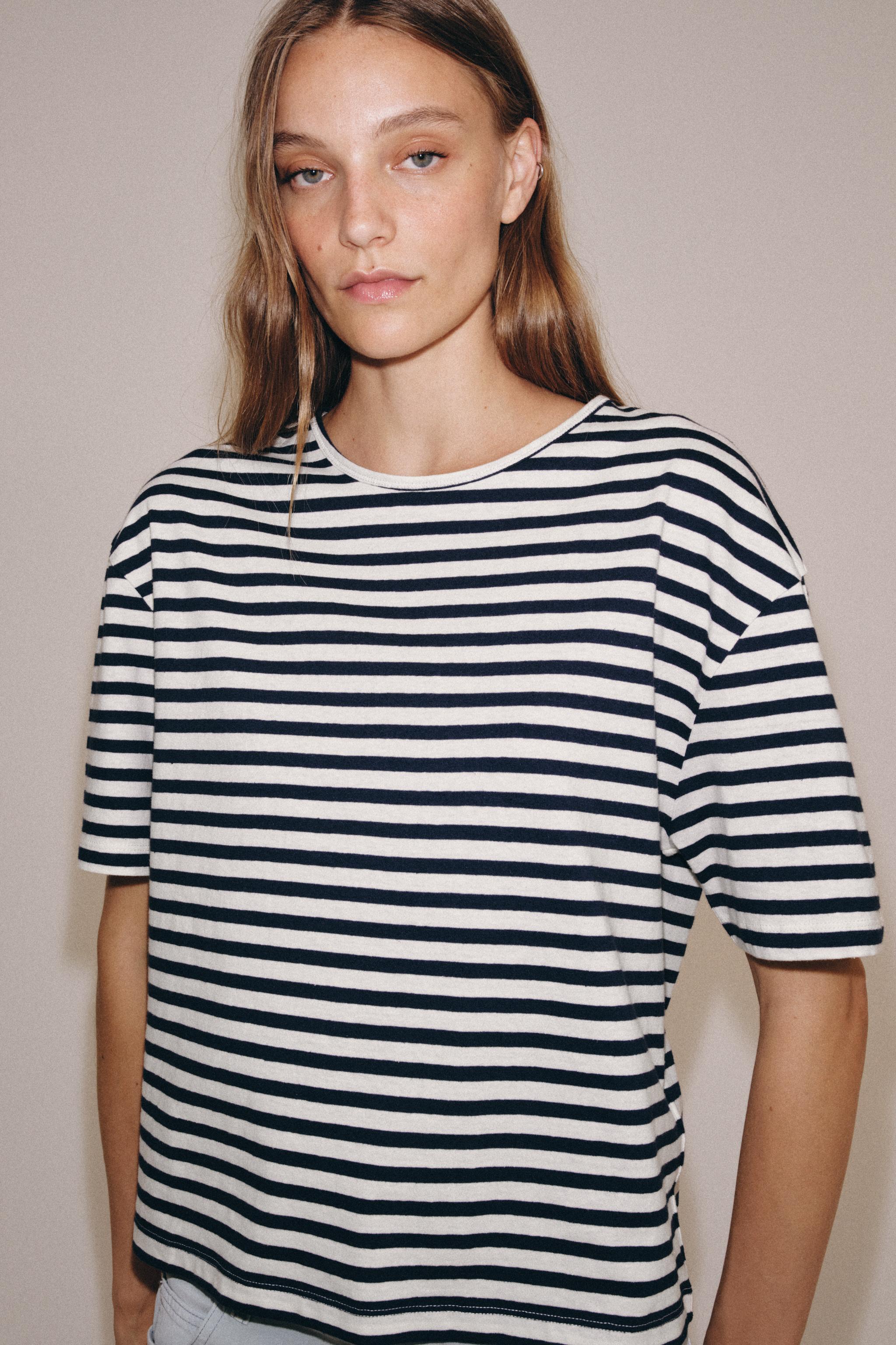 STRIPED SHORT SLEEVE T-SHIRT
