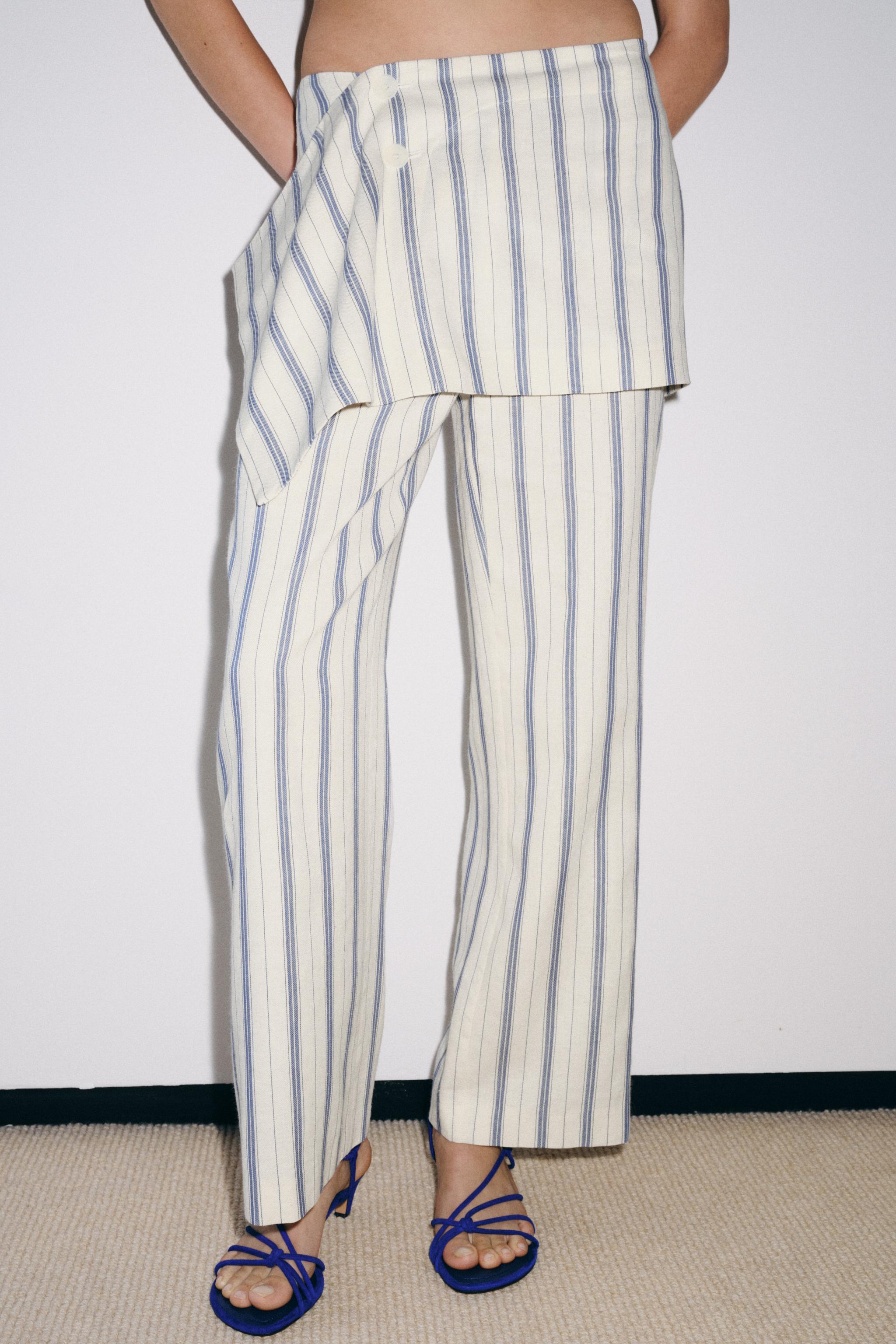 ZW COLLECTION STRIPED PAREO PANTS