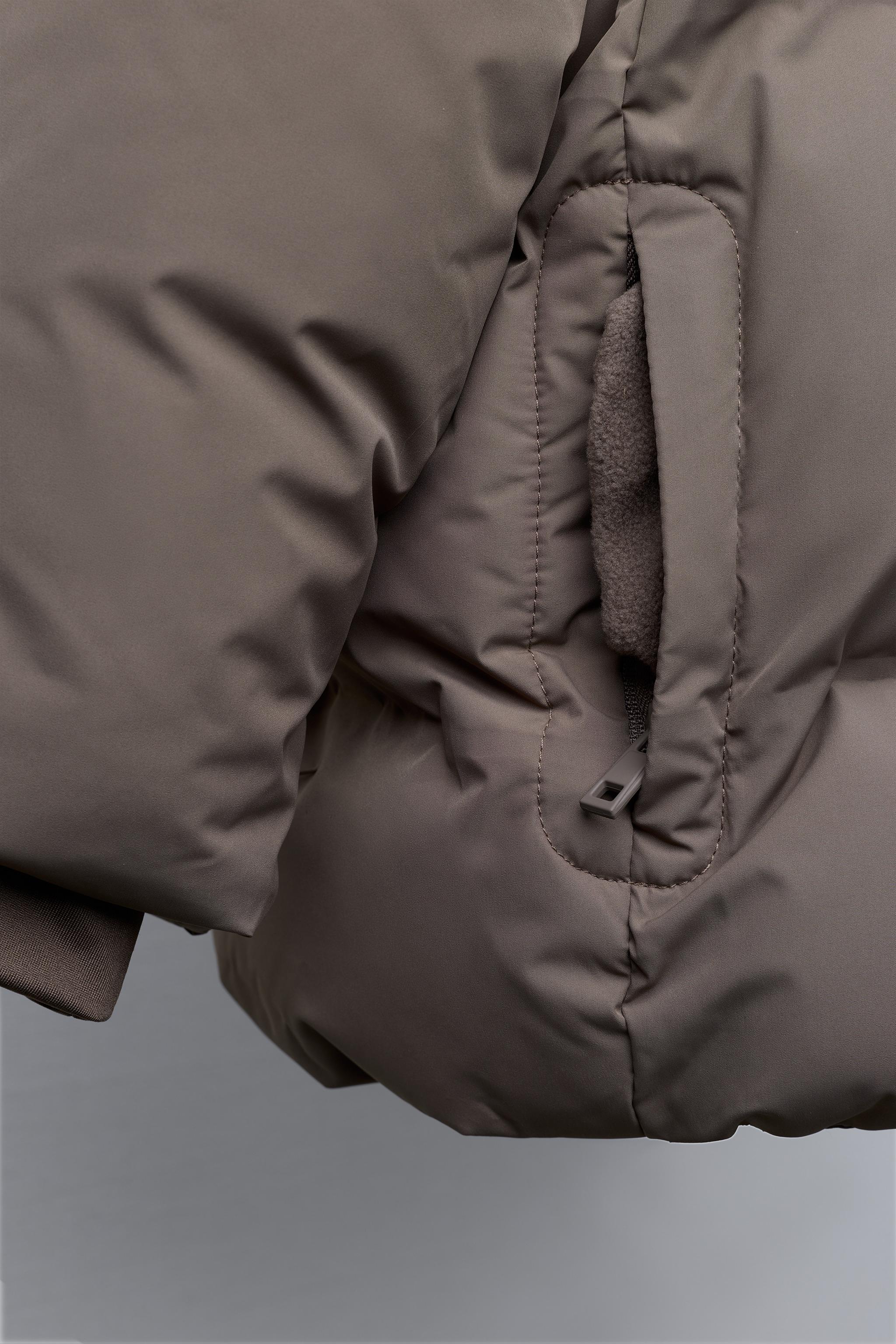 WATER REPELLENT HOODED PUFFER COAT