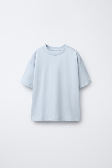CAMISETA BÁSICA - Azul claro de Zara - Imagen 0