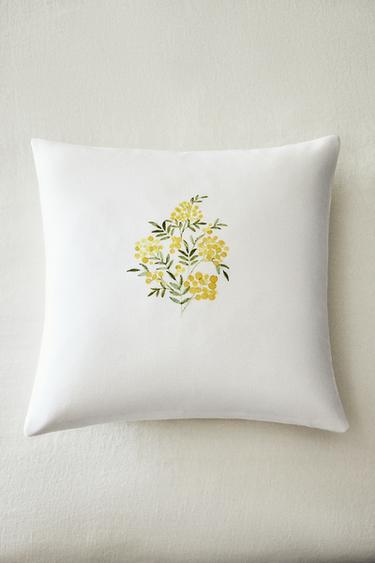 HOUSSE DE COUSSIN MIMOSA - Blanc cassé de Zara - Image 5