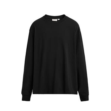 LIGHTWEIGHT LONG SLEEVE T-SHIRT - Black by Zara