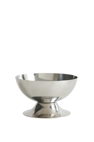 SHINY METAL ICE CREAM GLASS - Steel by Zara
