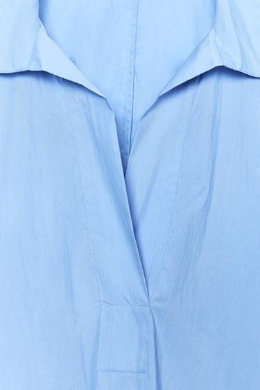 ZW COLLECTION OVERSIZE SHIRT - Blue by Zara - Image 2
