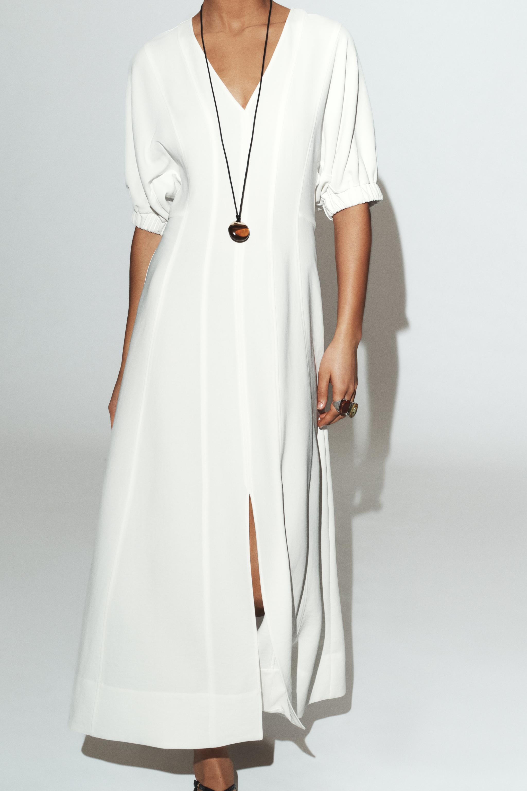 Puff Sleeve Dress | ZARA Saudi Arabia
