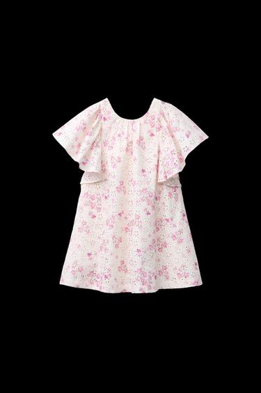 VESTIDO SHIFFLY ESTAMPADO FLORES - Rosa de Zara - Imagen 0
