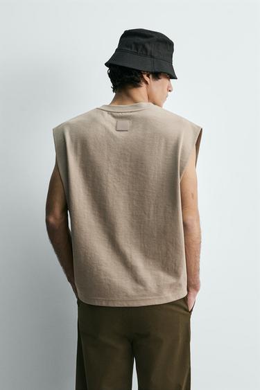 DÉBARDEUR COURT - Vison clair de Zara - Image 2