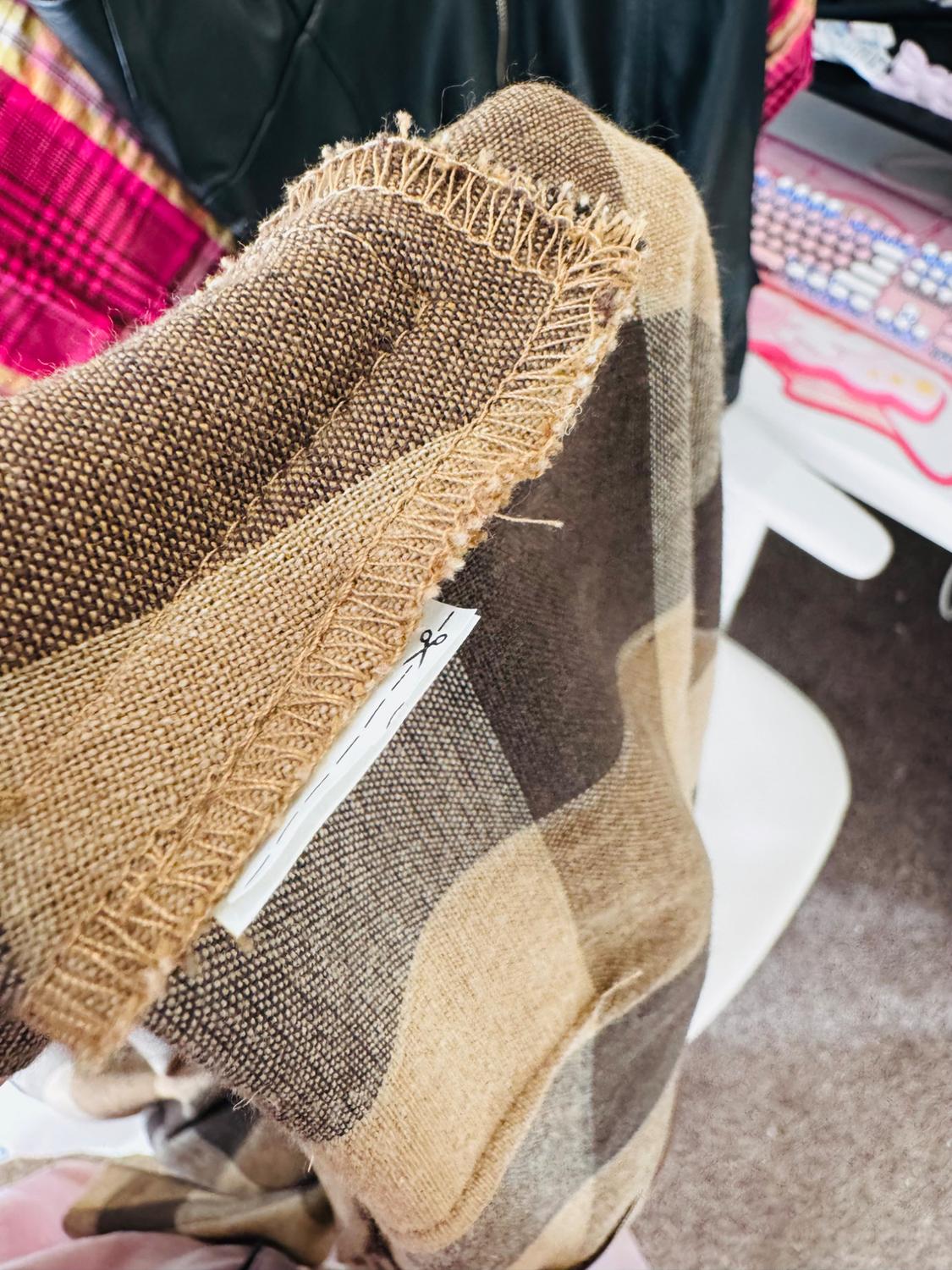 CHECKED SKIRT WITH KNOT - Image 6