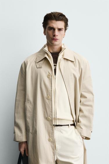GABARDINE REGULAR FIT - Beige de Zara - Image 1