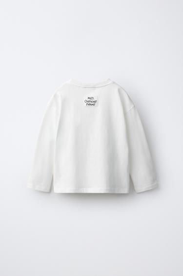 ANIMAL PRINT T-SHIRT — ecru-white 2