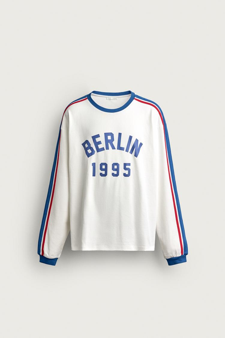 BERLIN T-SHIRT WITH CONTRAST STRIPES