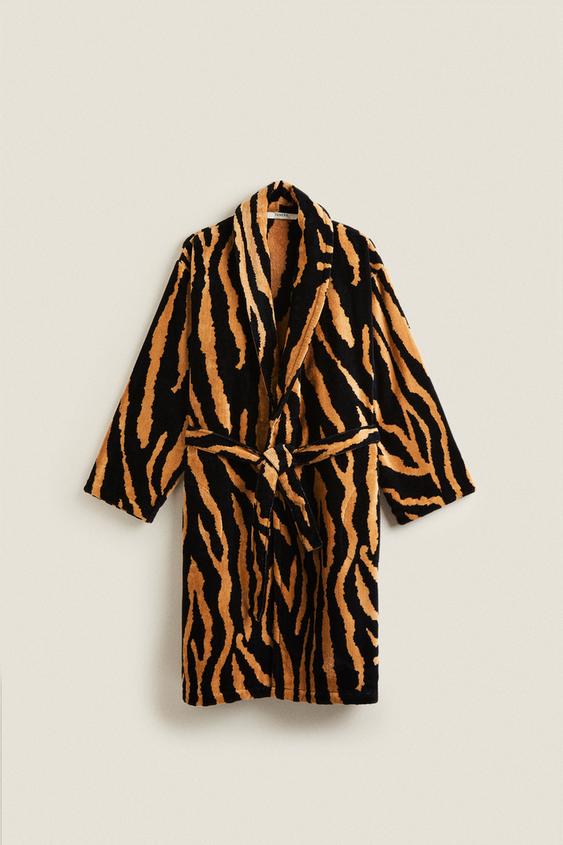 JACQUARD TIGER DRESSING GOWN - tiger | ZARA United Kingdom