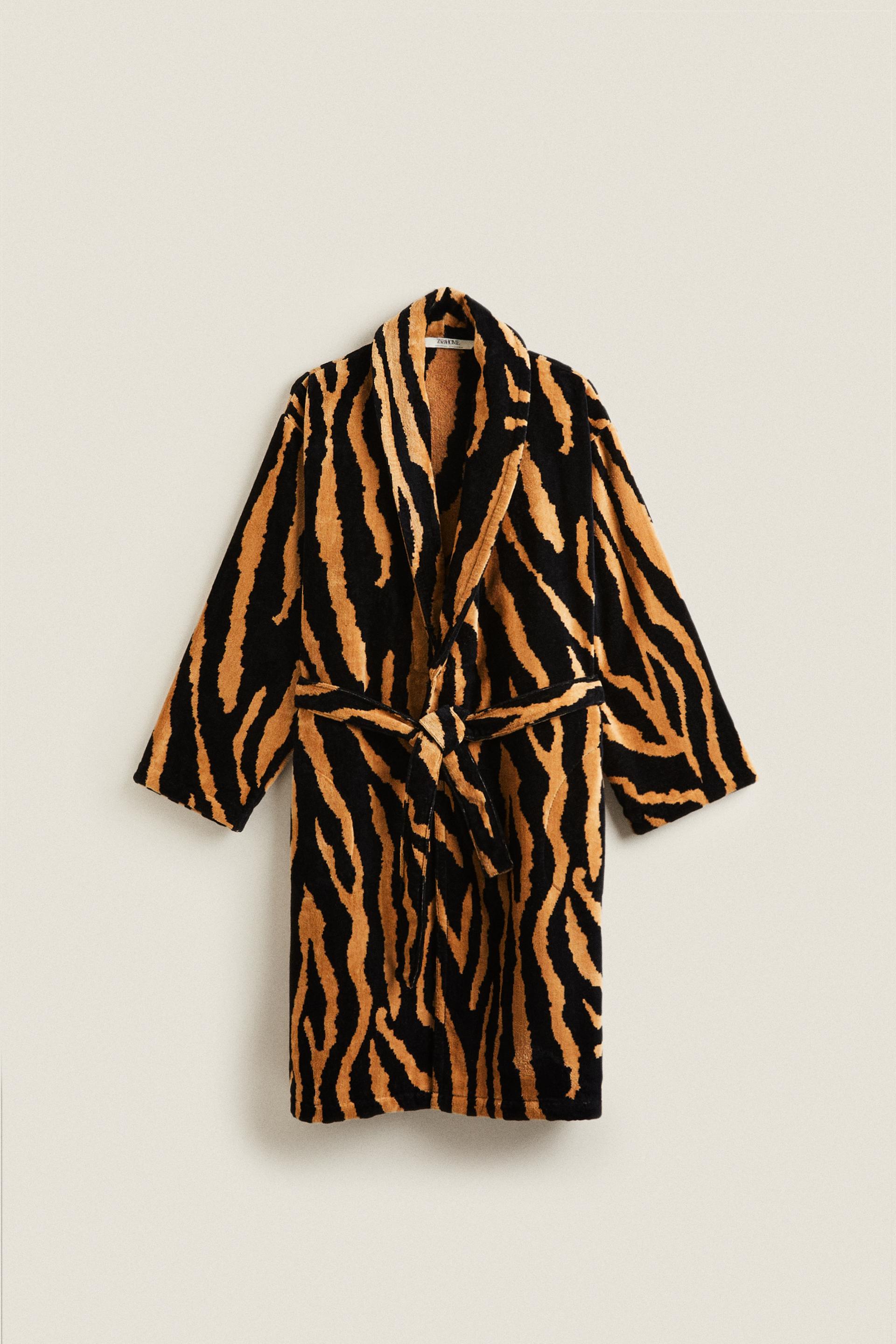 JACQUARD TIGER DRESSING GOWN tiger ZARA United Kingdom