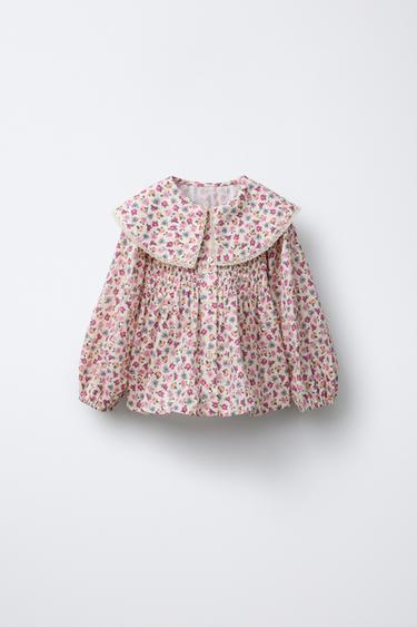 FLORAL PRINT SHIRT - Ecru by Zara - Image 0