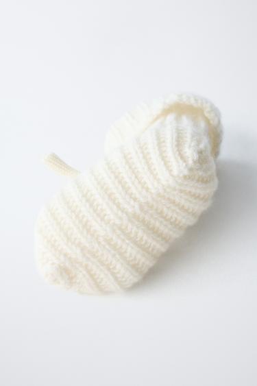 CASHMERE BOOTIES - Ecru White by Zara - Image 4
