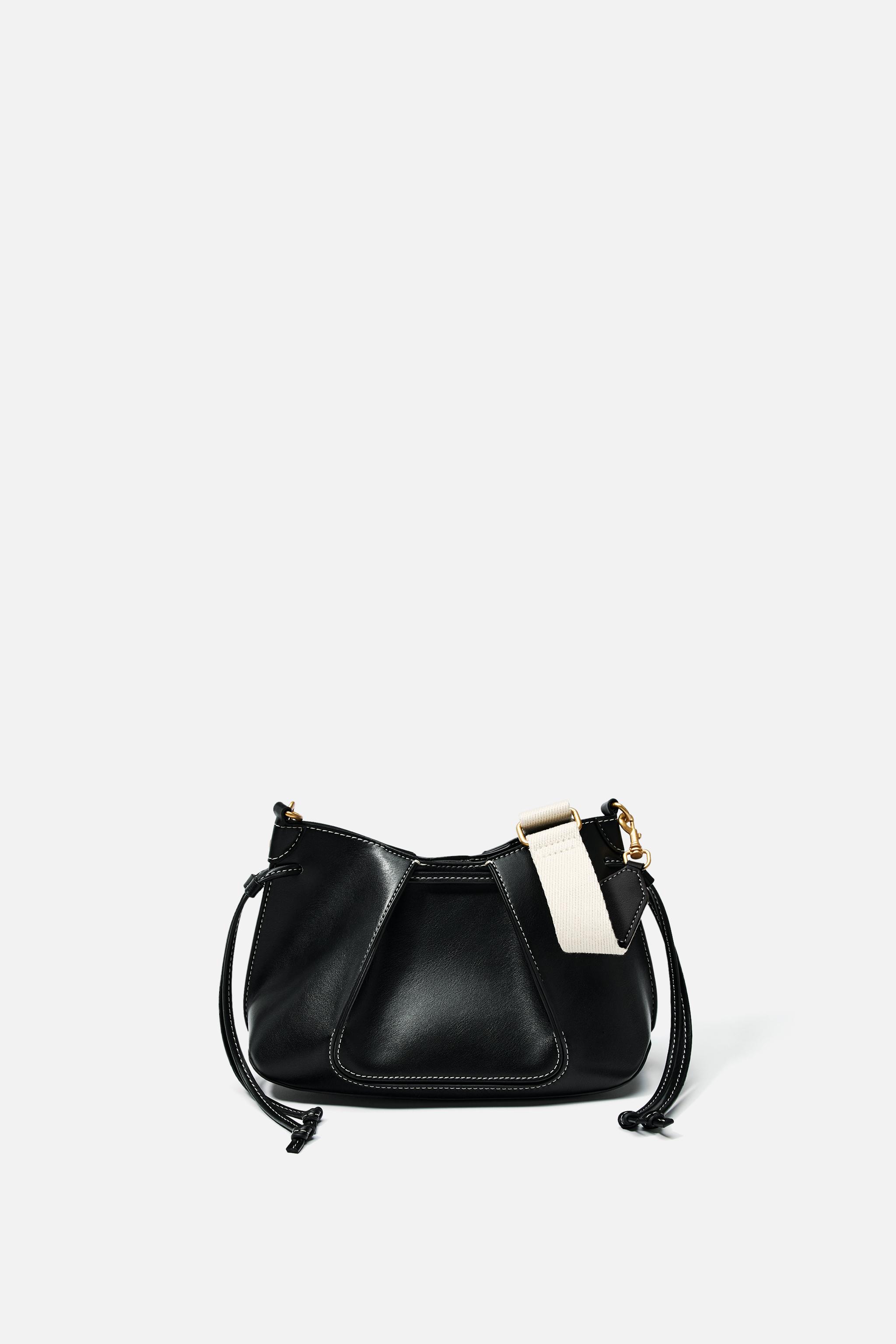 ZARA - 新品 ZARA ザラ ロゴ ストラップ キャンバス ショルダー