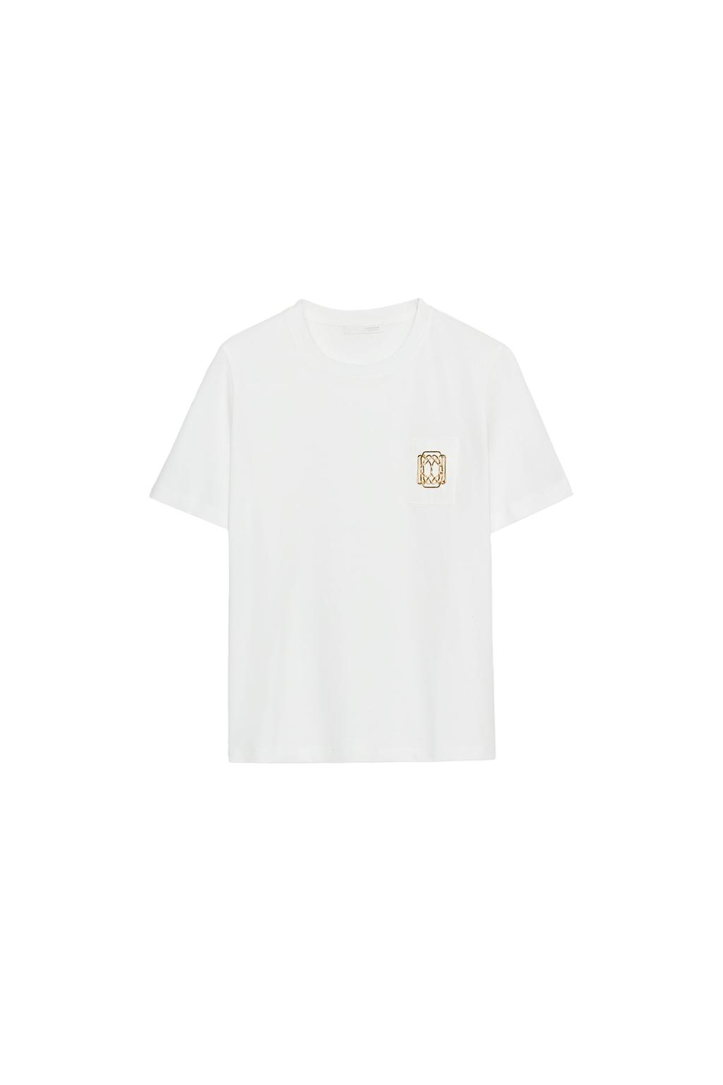 METALLIC BEAD TRIM T-SHIRT - image 3