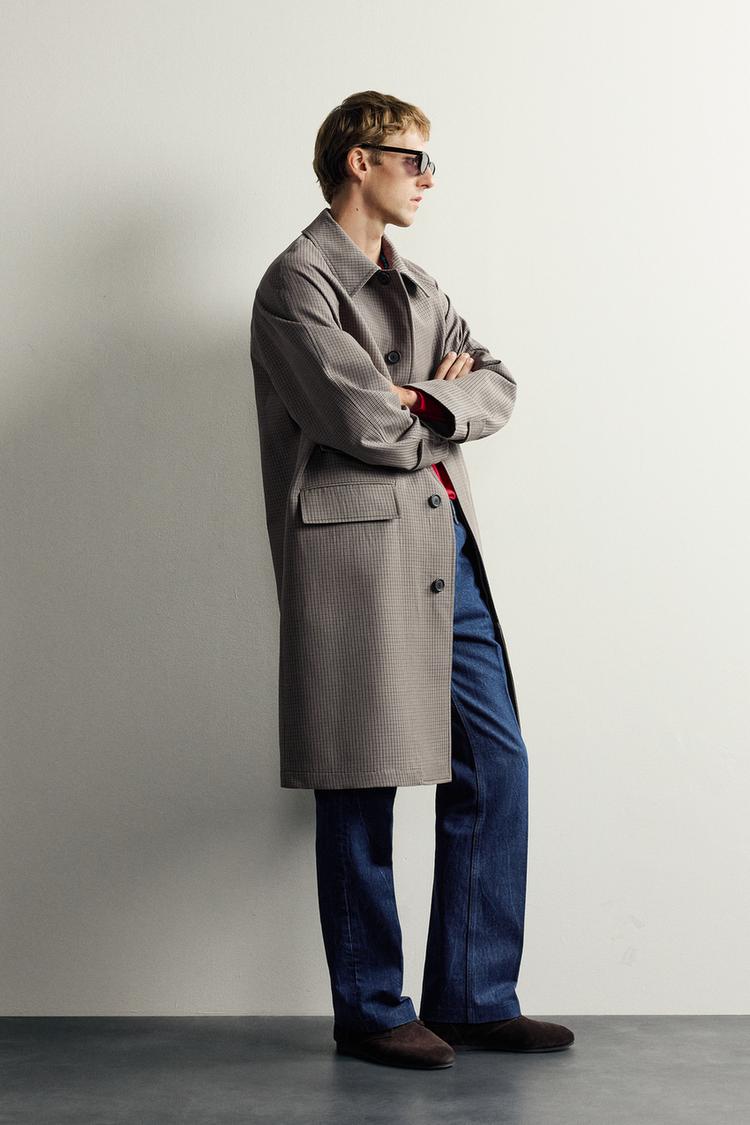 AARON LEVINE X ZARA TRINCHERA A CUADROS 4