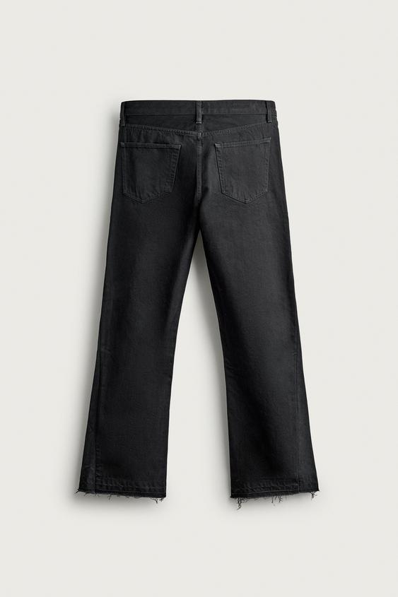 FLARE FIT デニムパンツ - ブラック | ZARA Japan / 日本