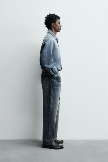 STRAIGHT ANKLE FIT JEANS - Mid-blue by Zara - Image 3