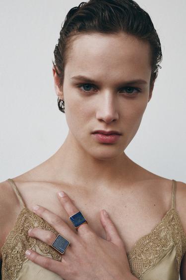 ZW COLLECTION ASYMMETRIC SATIN DRESS - Light beige by Zara - Image 4