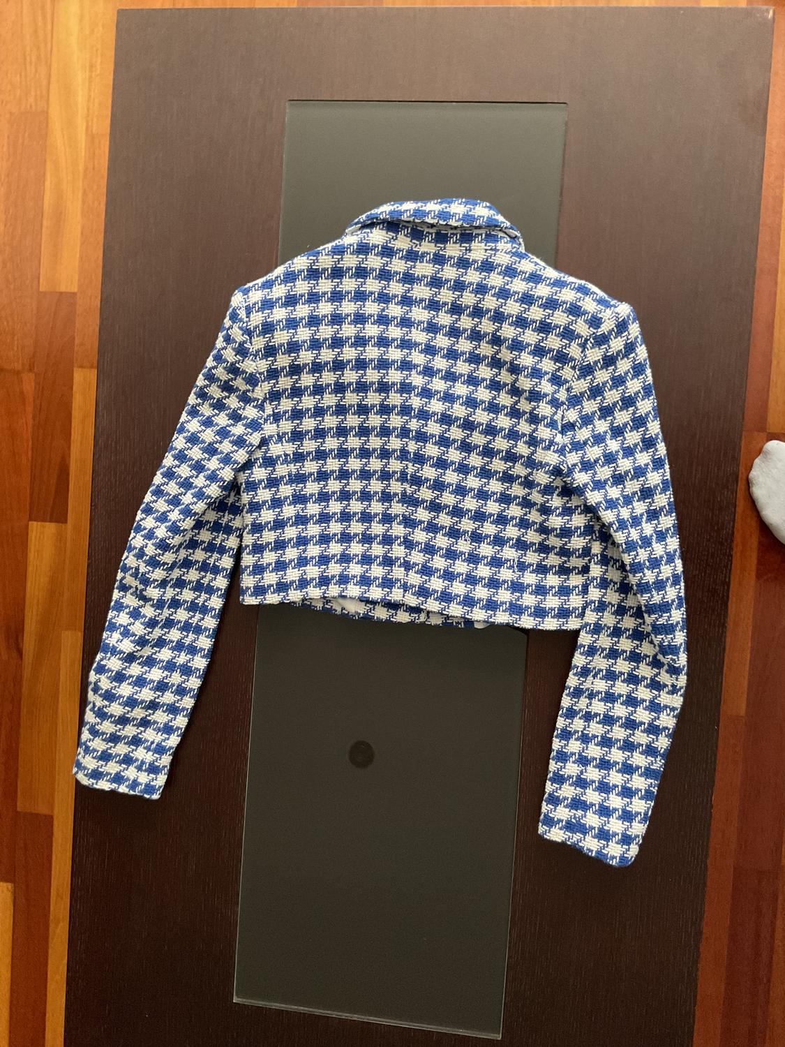 TEXTURED CROPPED BLAZER - Image 4