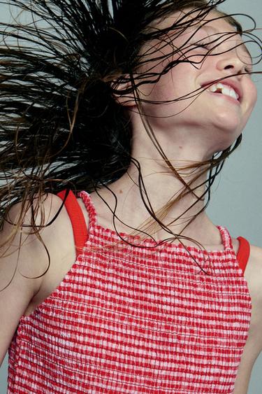 GINGHAM HALTER TOP - Red by Zara - Image 4