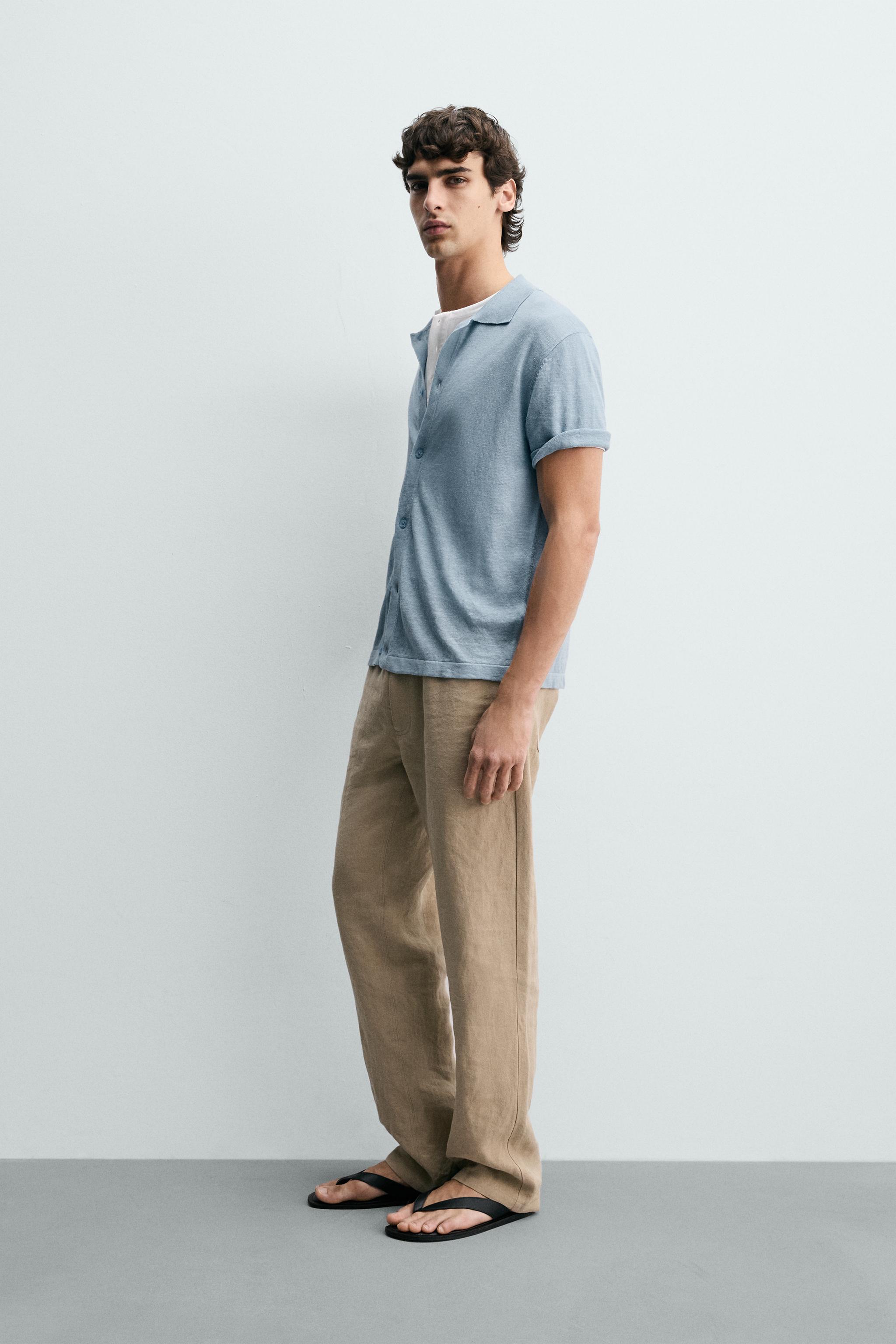 100% LINEN KNIT SHIRT