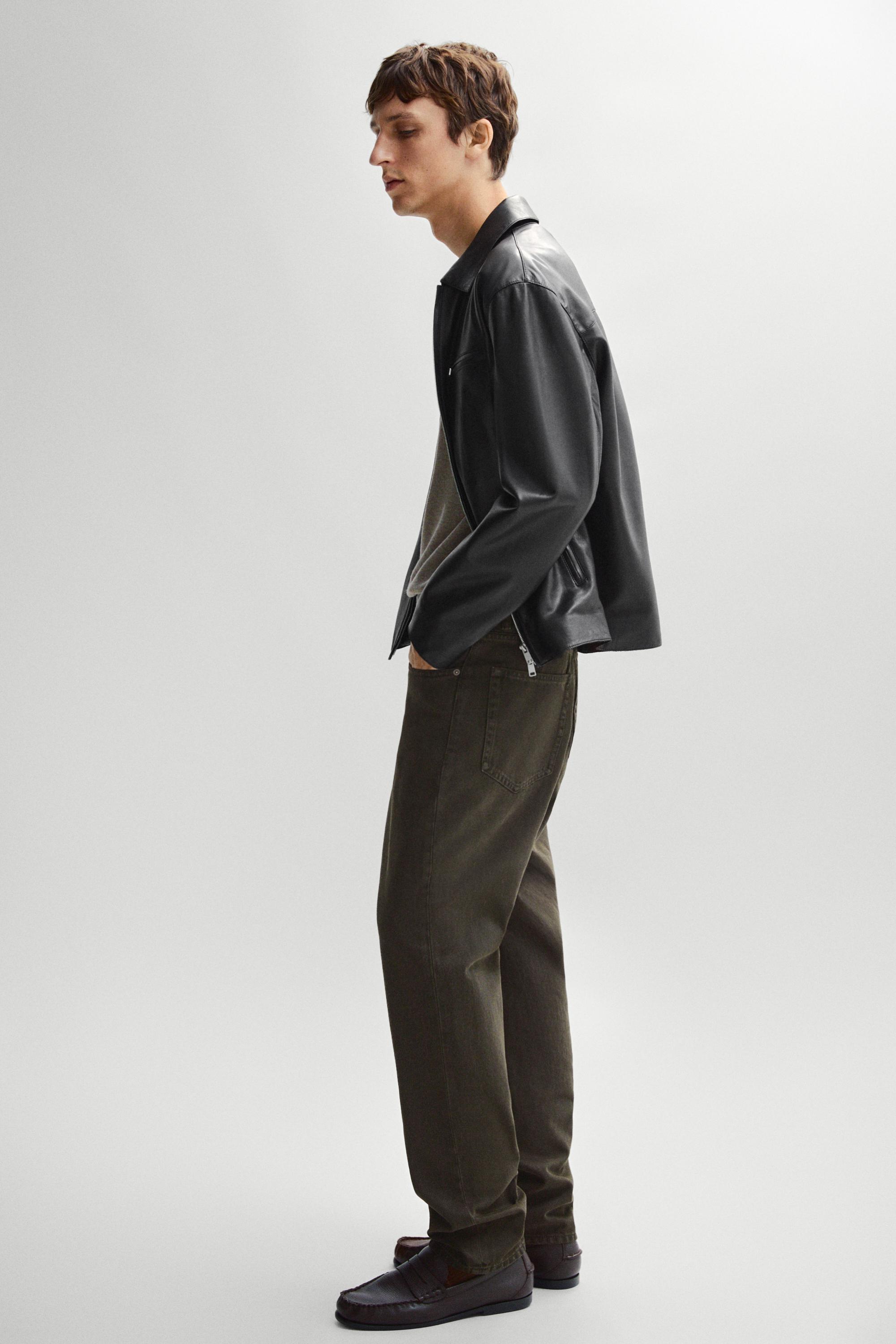 Tapered fit jeans — Chocolate