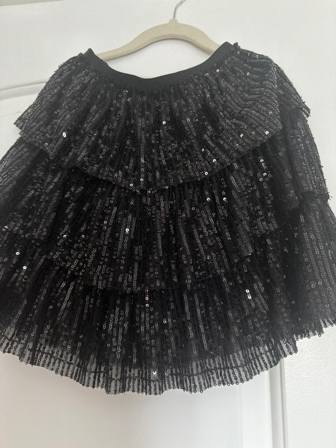 SEQUIN RUFFLED SKIRT - Image 2