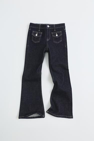 FLARE POCKET JEANS - Blue by Zara