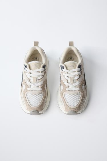 MESH SNEAKERS - White by Zara - Image 4
