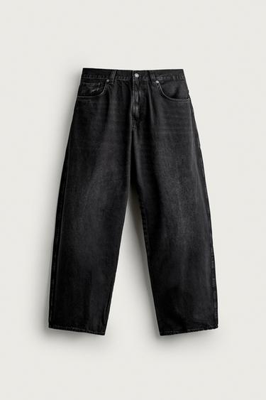 BALLOON FIT JEANS - Black by Zara