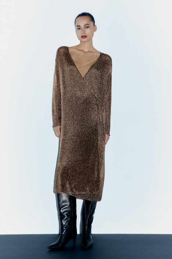 Este es el vestido de punto finito de Zara ideal para otoño