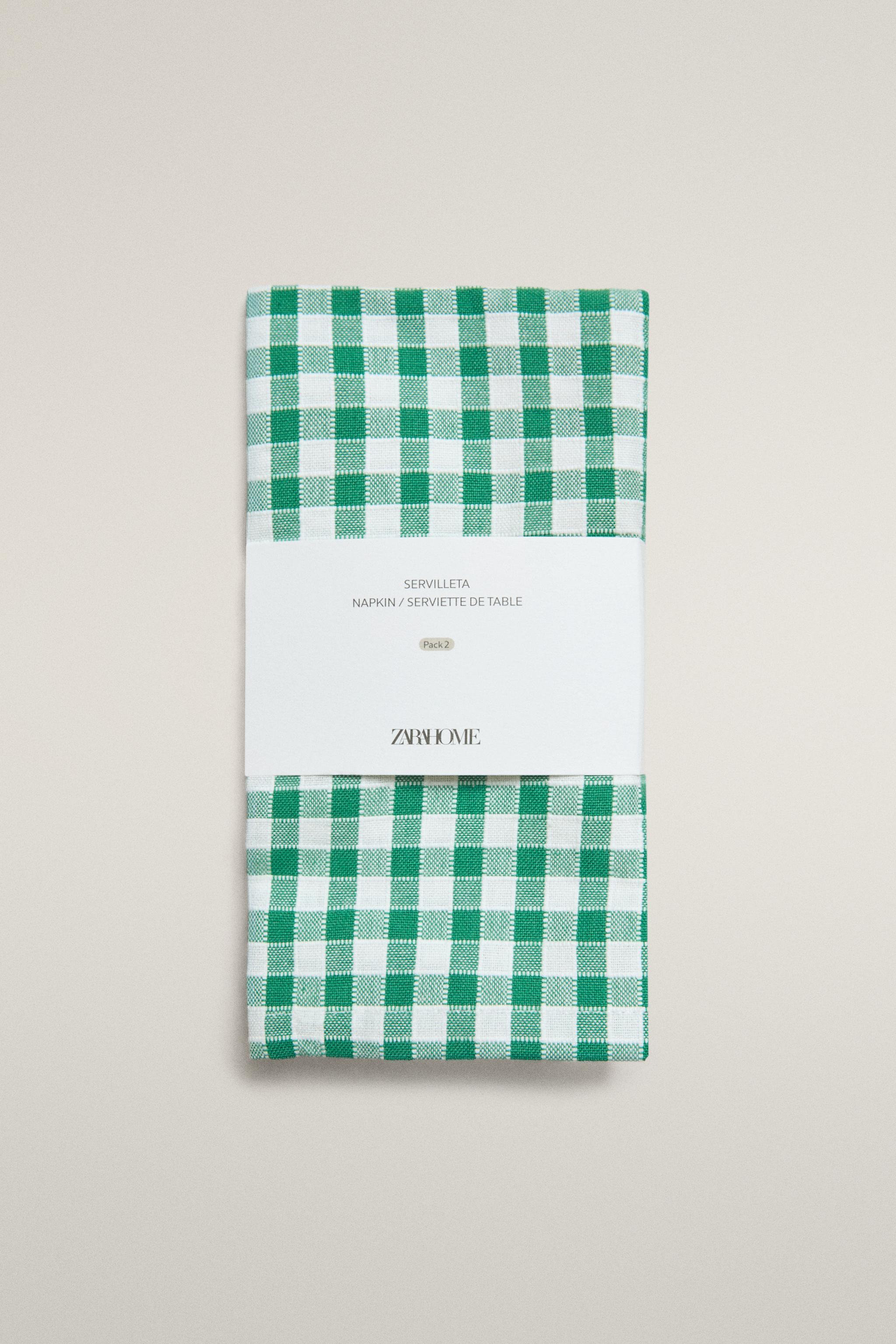 GINGHAM NAPKIN PACK (PACK OF 2)
