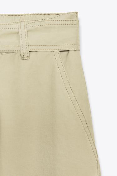 VOLUME CARGO TROUSERS - Light khaki by Zara - Image 4