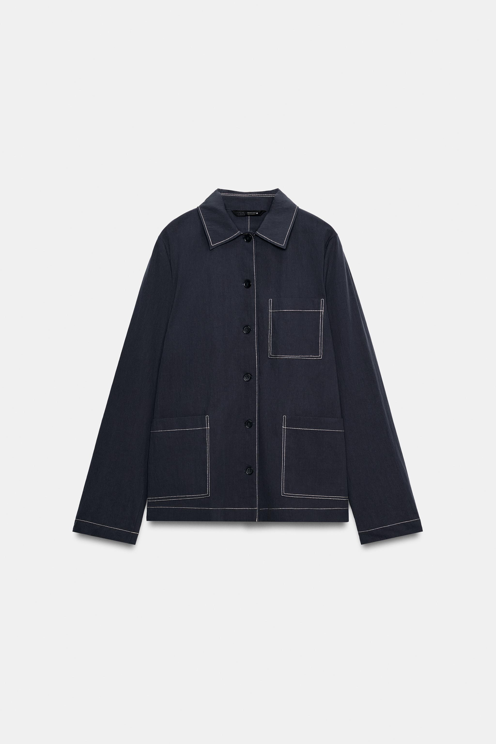 TOPSTITCHED SHIRT ZW COLLECTION