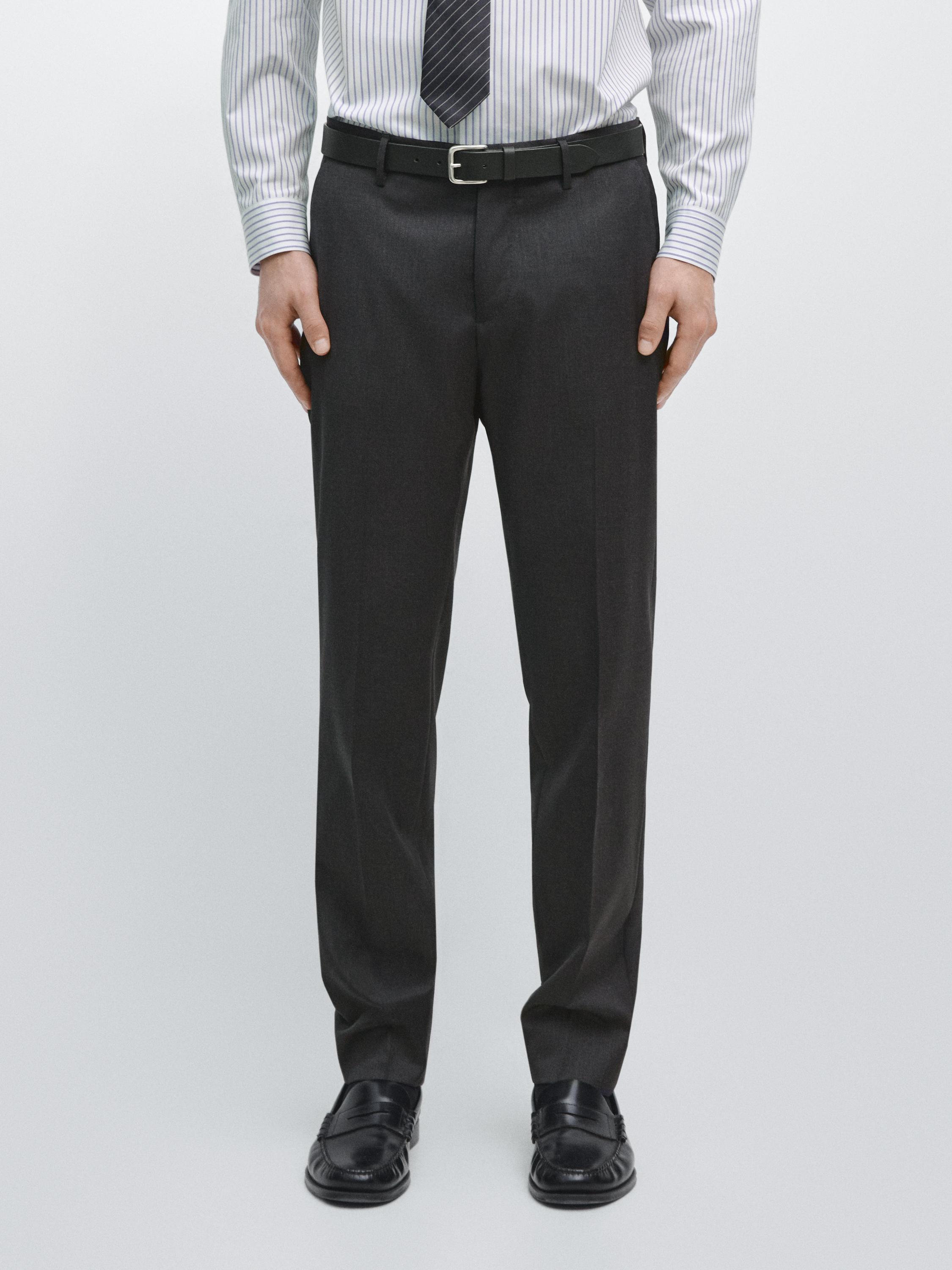 Cold wool suit trousers