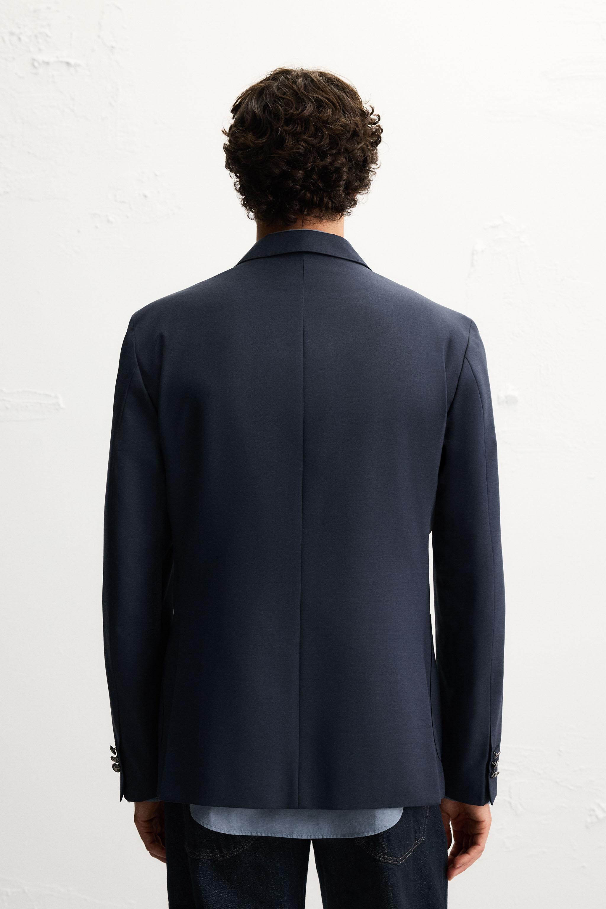ZARA ダブルブレスト仕様タイトフィットブレザー ダブルブレスト仕様タイトフィットブレザー - ブラック | ZARA