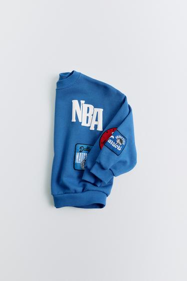 SUDADERA PARCHES NBA - Azulón de Zara