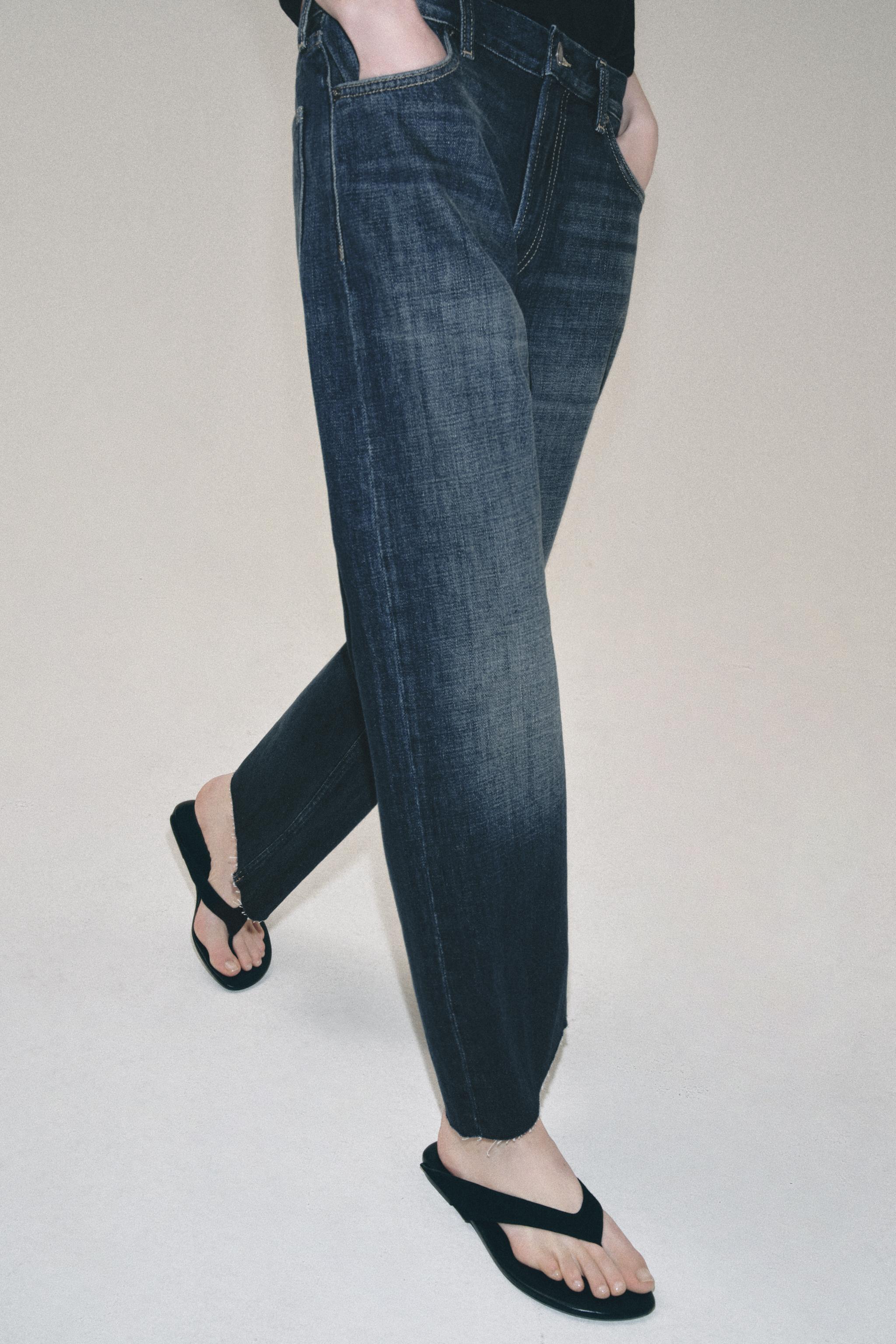 ZW COLLECTION LOW-RISE LOOSE JEANS