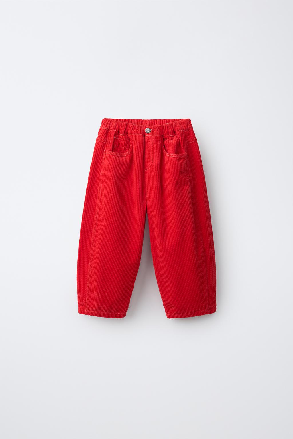CORDUROY BARREL TROUSERS