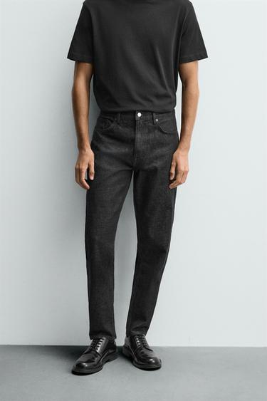 SLIM FIT JEANS - Black by Zara