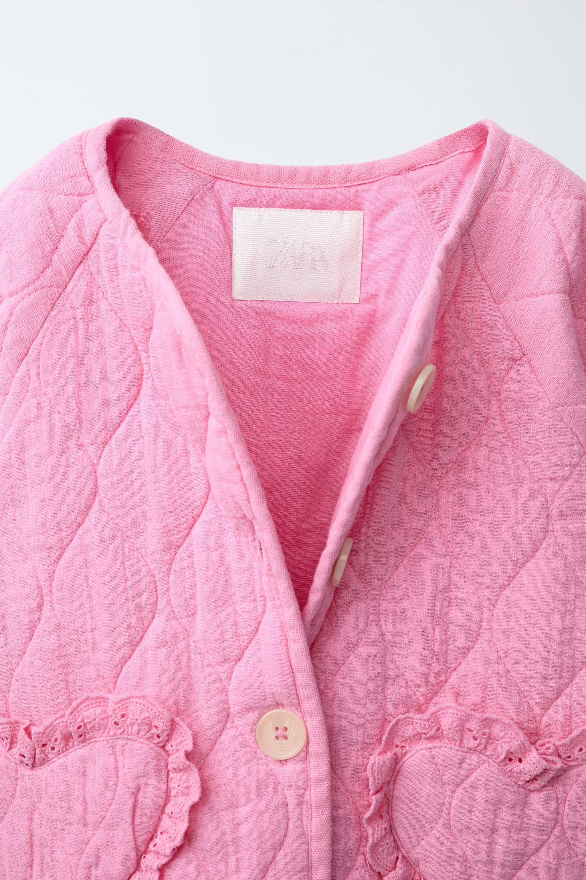 Детские куртки Zara QUILTED JACKET WITH HEART POCKETS — фото 4
